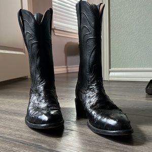 Tecovas Alligator Skin Black boots